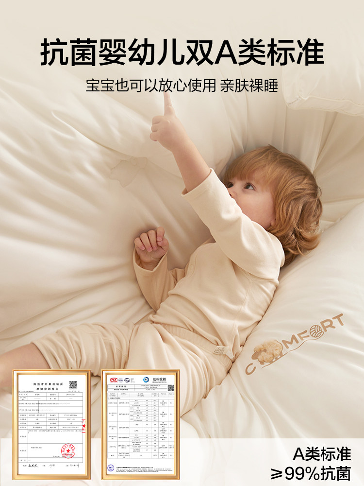 Class a Australian Imported Wool Quilt 100% Pure Wool Winter Quilt Thickened Warm Cotton Quilt Core for Winter