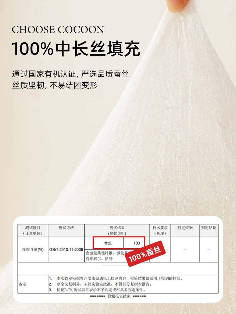 Authentic Pure Silk 100% Silk Quilt Winter Quilt Thickened Silk Cotton Quilt Core Two-In-One Quilt for Marriage and Children