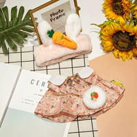 Морковная повязка на голову, юбка, клубника