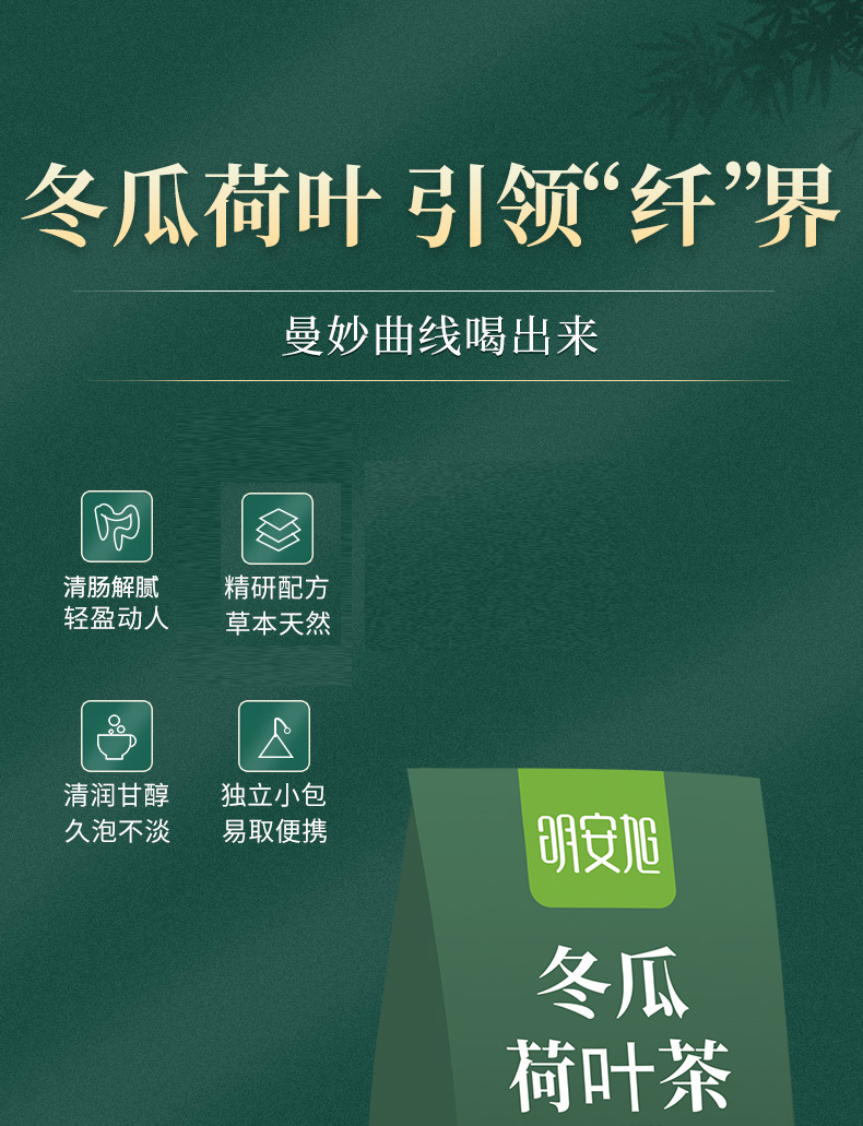 明安旭  冬瓜荷叶茶 30袋 排毒养颜 图1