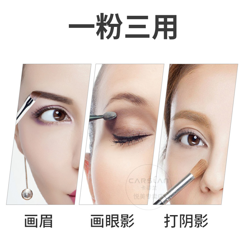 Bộ trang điểm Kazi màu xanh kết hợp bộ lông mày bút chì kẻ lông mày bột cho người mới bắt đầu trọn bộ sản phẩm chính hãng không thấm nước và thấm mồ hôi từ lông mày đỏ son dưỡng môi dior