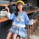 Осенний модный детский спортивный комплект, подходит для подростков, популярно в интернете, в западном стиле, коллекция 2021