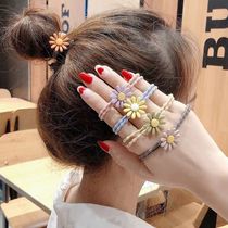 ins color small daisy flower hair ring girl Mori super fairy candy color frosted small flower hair band