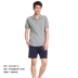 Giải phóng mặt bằng áo thun nam Li Ning nam ngắn tay áo thun sọc mỏng thể thao Ve áo APLK087 - Áo polo thể thao Áo polo thể thao