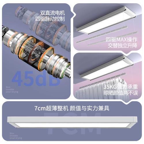 Ультратонкая электрическая невидимая автоматическая умная сушилка, дистанционное управление