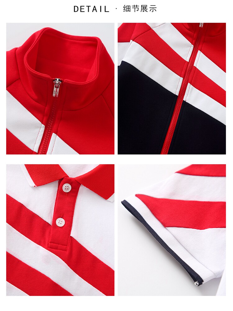 Демисезонная форма для детского сада для школьников и студентов, красный комплект подходит для мужчин и женщин, спортивный костюм, 3 предмета, в британском стиле 