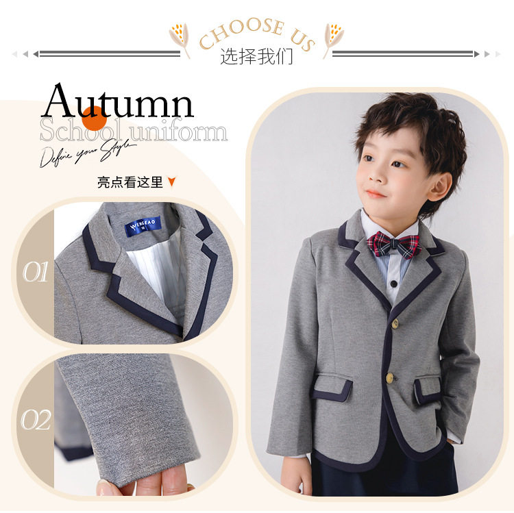  Форма, детский универсальный комплект подходит для мужчин и женщин, в британском стиле, 3 предмета 