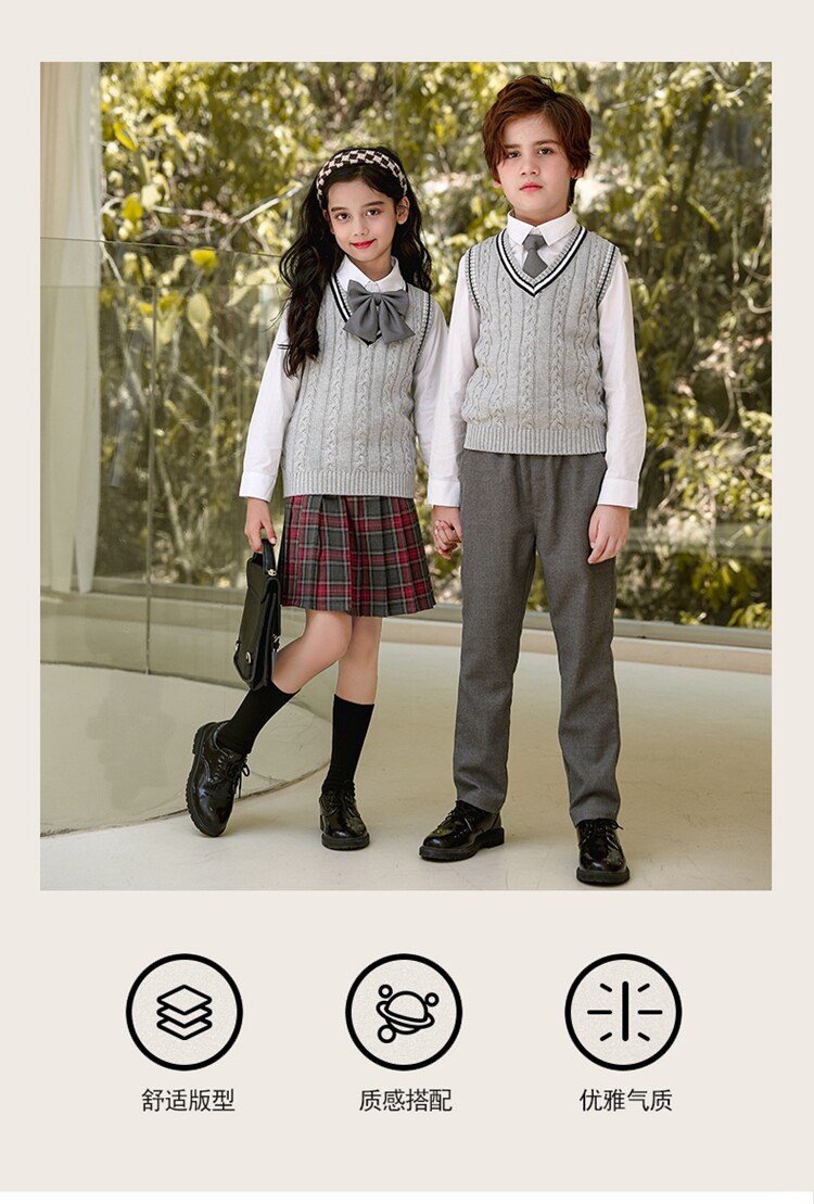 Форма для школьников и студентов для детского сада, детский бордовый комплект, в британском стиле, стиль, 3 предмета 