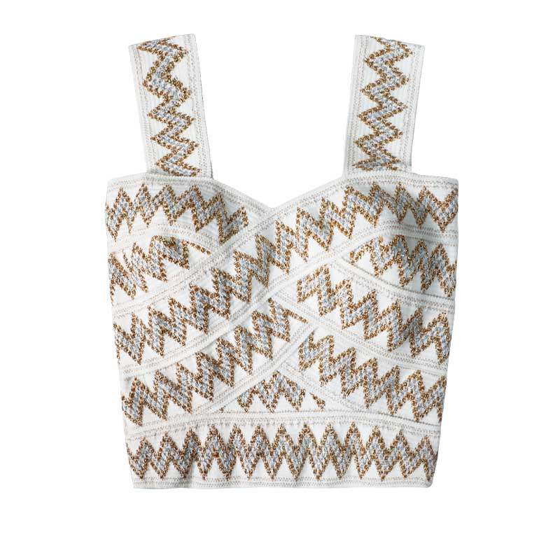 Stiff, not hard, comfortable, striped outer wear heavy industry suspenders, female hottie, wide shoulder strap vest, short summer