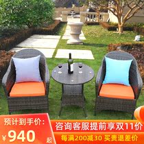 Outdoor outdoor courtyard leisure table and chair terrace courtyard balcony table and chair coffee table set exterior terrace chair tea table
