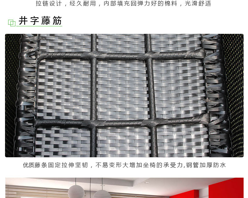 Bàn ghế ngoài trời kết hợp năm mảnh sân vườn giải trí wicker ghế đặt mây mây ghế mây bàn ghế ngoài trời ghế sắt ngoài trời