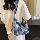 Небольшая дизайнерская вместительная и большая сумка через плечо, шоппер, сумка на одно плечо, подходит для студента, популярно в интернете, в корейском стиле