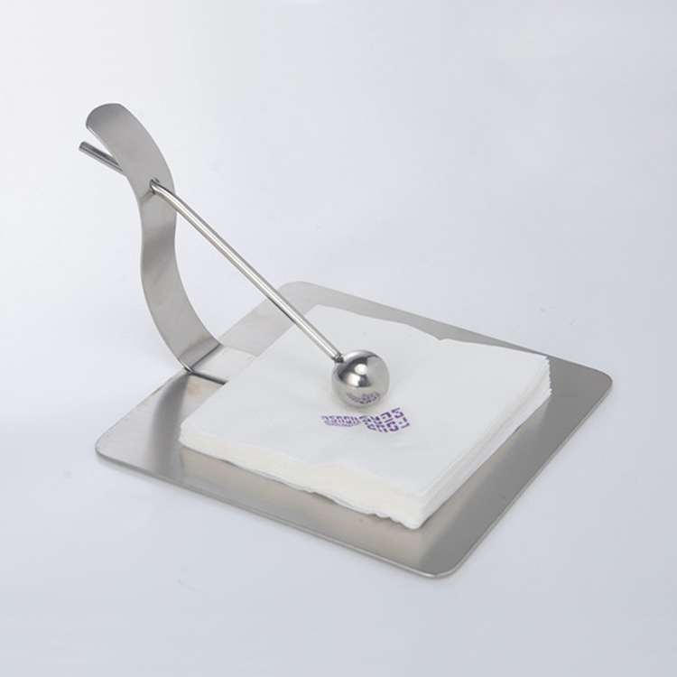 Table surface napkin holder Stainless Steel Paper Towel Holder Buffet Tabletop Paper Towels with KTV Tissue Rack Tissue Box