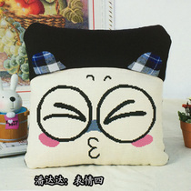 5d cartoon anime single simple cross stitch pillow bedroom cute couple own embroidered Korean cushion pair