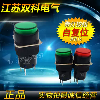 Shuangke electric with light button switch LAY50-16AY-11D