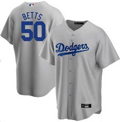 Dodgers Dodgers Baseball Uniform No. 50 Betts Betts Betts Jersey Match 자수 훈련 유니폼 남성