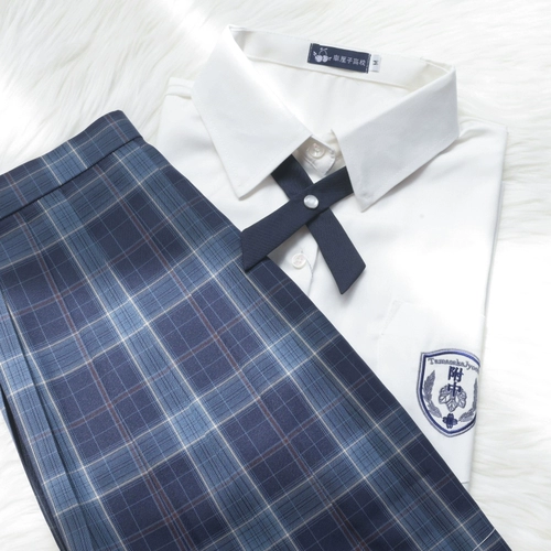 Студенческая юбка в складку с бантиком, корейская японская цветная милая форма, галстук-бабочка, Таиланд