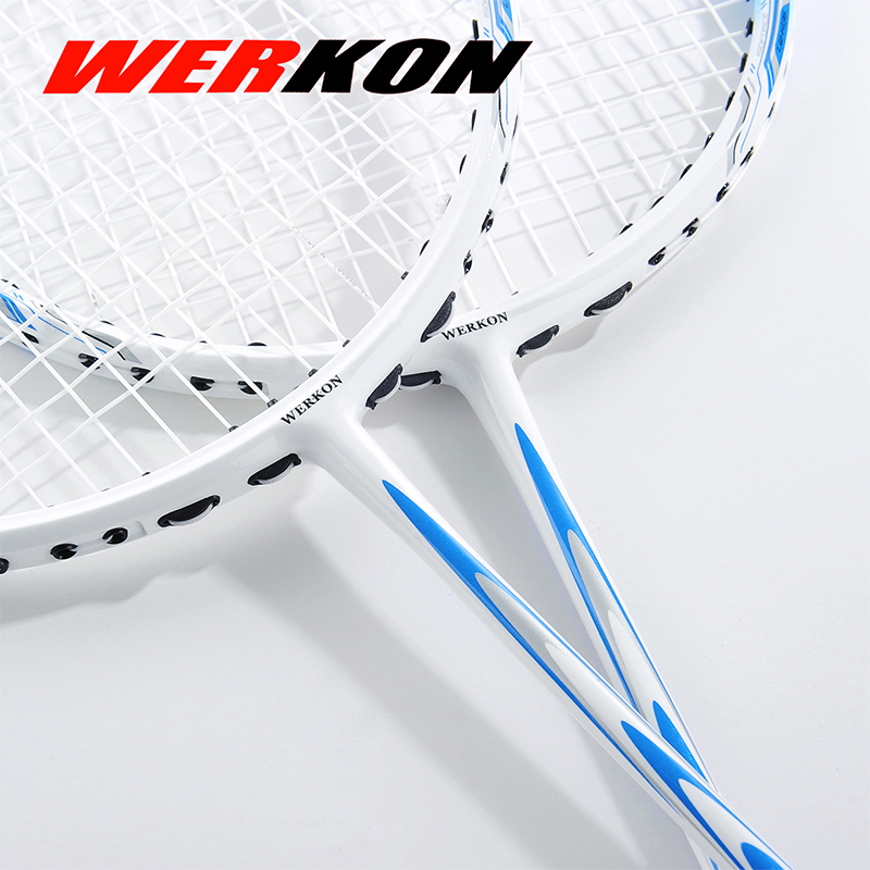 Badminton racket Double racket Ultra-light carbon adult durable men's and women's offensive full veneer racket badminton racket