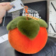 Real otter rabbit hair big persimmon ornaments moving gift decoration