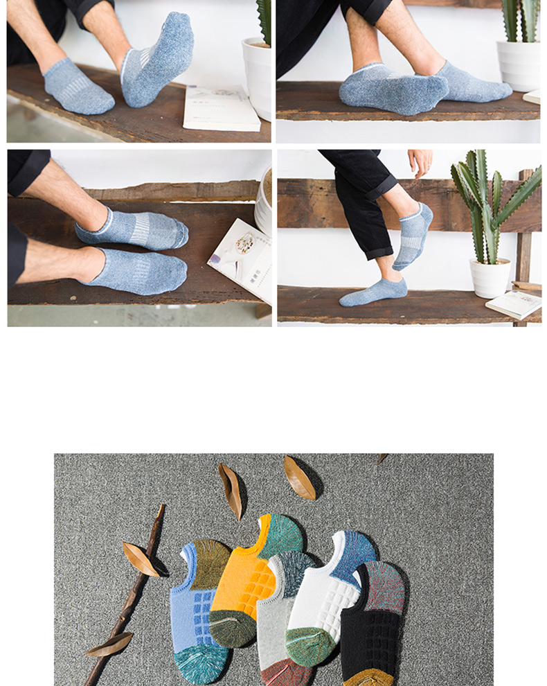 Vớ nam vớ vớ Tất vớ nam vớ cotton khử mùi mồ hôi cộng với nhung thấp để giúp khăn thể thao vớ mùa thu đông tất bông