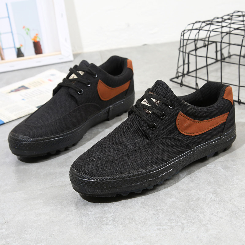 Summer men's shoes non-slip liberation shoes black shoes single shoes wear-resistant work shoes deodorant breathable labor insurance shoes construction site shoes rubber shoes