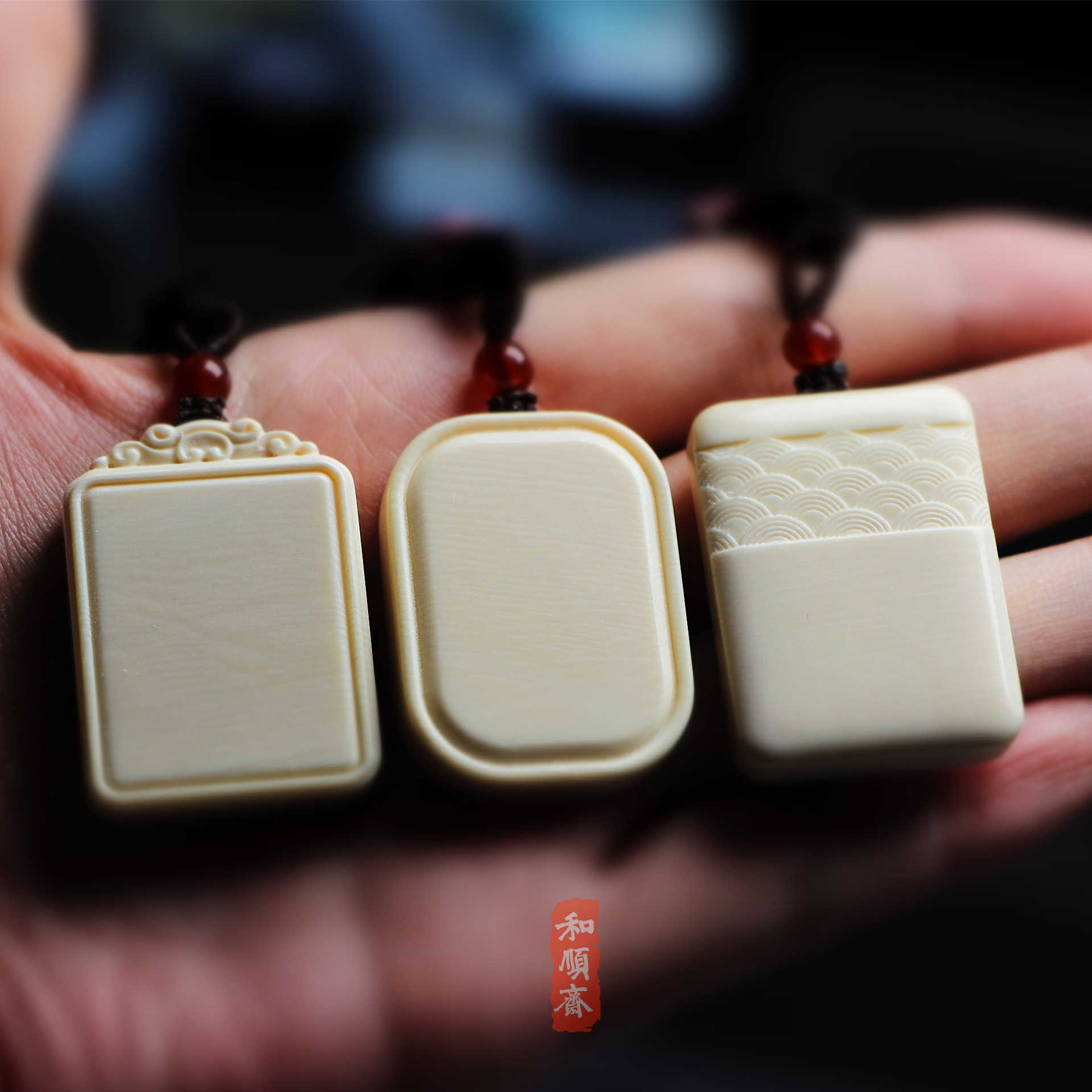 文玩堂：猛犸牙手链（牙芯料精工老型） 文玩堂：猛犸牙手链（牙芯料