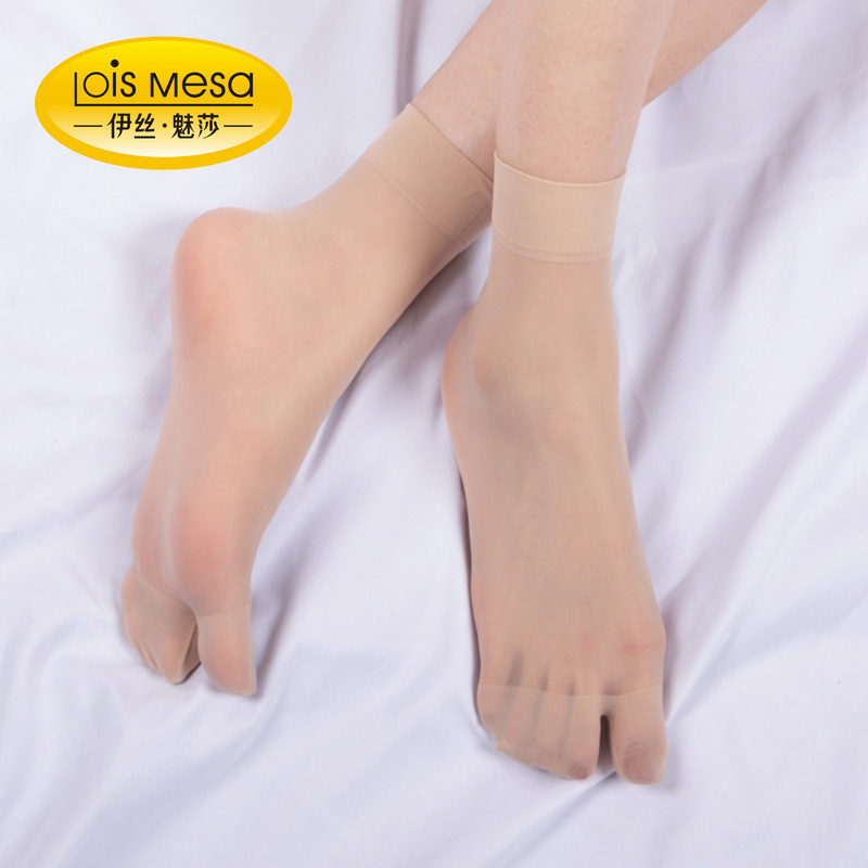Lm Japanese-Style Clogs 2-Pack Summer Ultra-Thin Two-Toe Socks Flip-Flop Socks Split-Toe Socks Transparent Short Socks