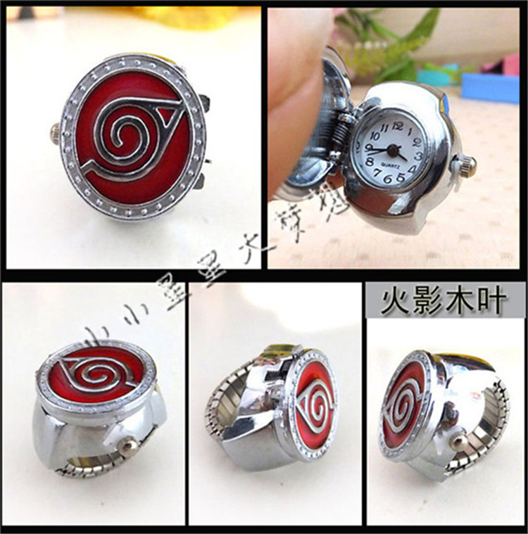 Vintage vòi đồng thau đen đồng đỏ đồng lật vòng đồng hồ cá tính thời trang ngón tay đồng hồ nam - Nhẫn nhẫn vàng 18k nam