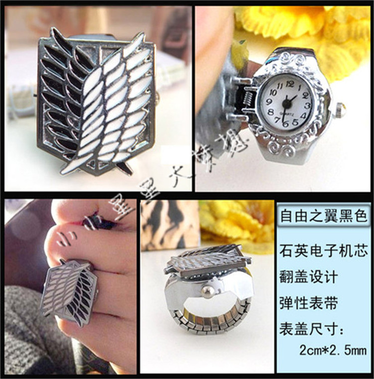 Vintage vòi đồng thau đen đồng đỏ đồng lật vòng đồng hồ cá tính thời trang ngón tay đồng hồ nam - Nhẫn nhẫn vàng 18k nam