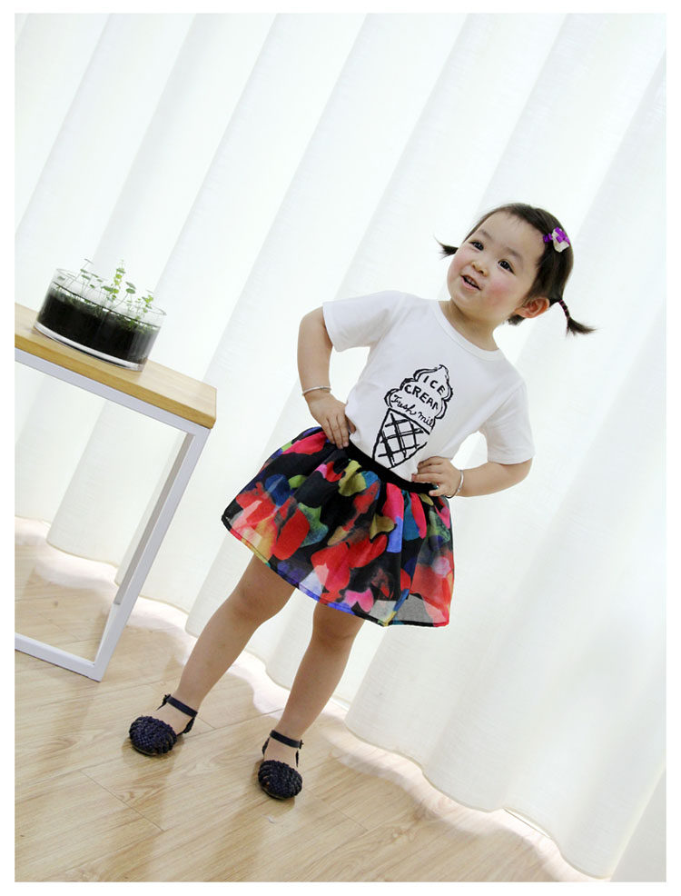 Jupe fillette en mélange - Ref 2048896 Image 13