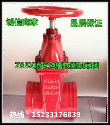 Z85X dark Rod groove soft seal gate valve open rod signal factory direct sale hot DN50DN100DN150