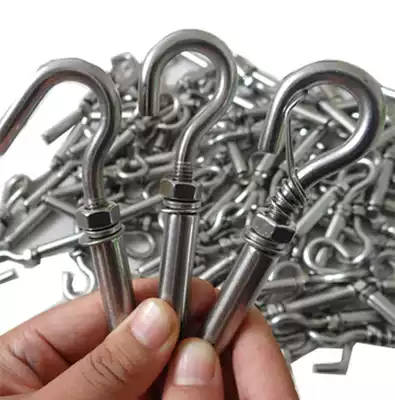 Stainless steel expansion screw galvanized material anti-fall net adhesive hook canopy swollen hook manhole cover net pull hook quantity can be customized