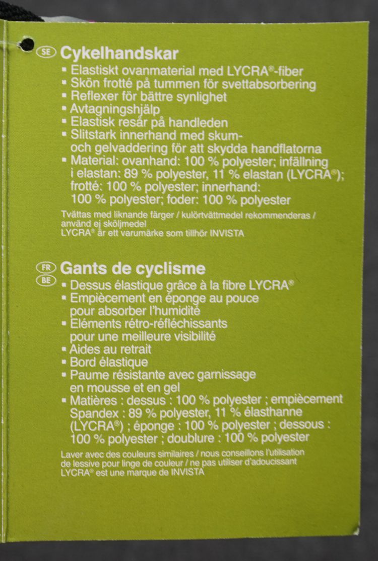 Gants de cyclisme mixte - Ref 2238925 Image 38