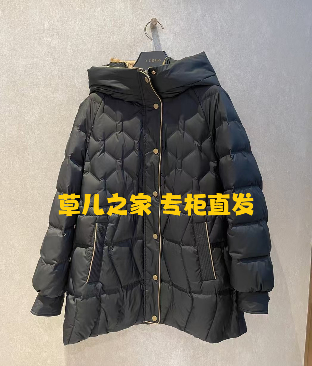 代购VGRASS维格娜丝2024冬款鸭绒羽绒服DSY1P4056Z,保暖时尚的冬季必备单品!-国内代购-淘宝百科网