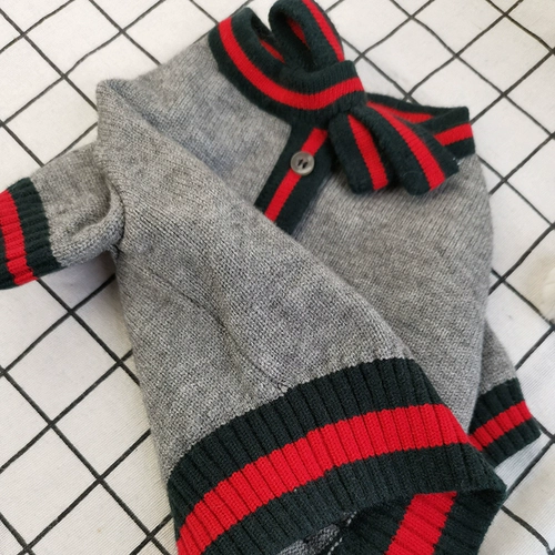 Метод одежды для собак Douba Bago осень и зимний тонкий прилив, бренд, борьба с быками, скот, Абстелларный плюшевый белль Бумей маленький собачий питомец