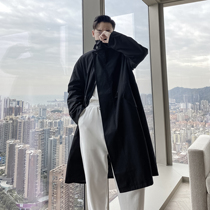 (VERA KANE) South Korea ins spring and autumn leisure knee long Joker loose waist temperament windbreaker tide man