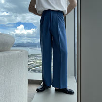 (VERA KANE) Korean ins casual minimalist light ripe trousers fashionable straight tube pants trendy man