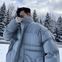 (VERA MENS) South Korea ins winter loose thickened stand collar Joker bread cotton jacket casual trendsetter