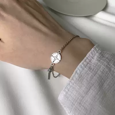 The owner knocks love a little retro small tassel hand personality Thai silver bracelet 925 sterling silver Joker jewelry women