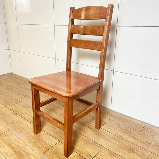 Solid wood dining chair, red Li wood chair, durable chair, kitchen living room chair, installation-free chair, elderly and child chair