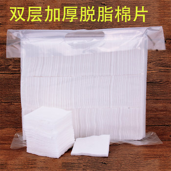 Semi-Permanent Thickeneded Cotton Pads for Tattoos, 500 Pieces, Tearable, Non-Shedding Makeup Remover Cotton, Pure Cotton Absorbent Cotton