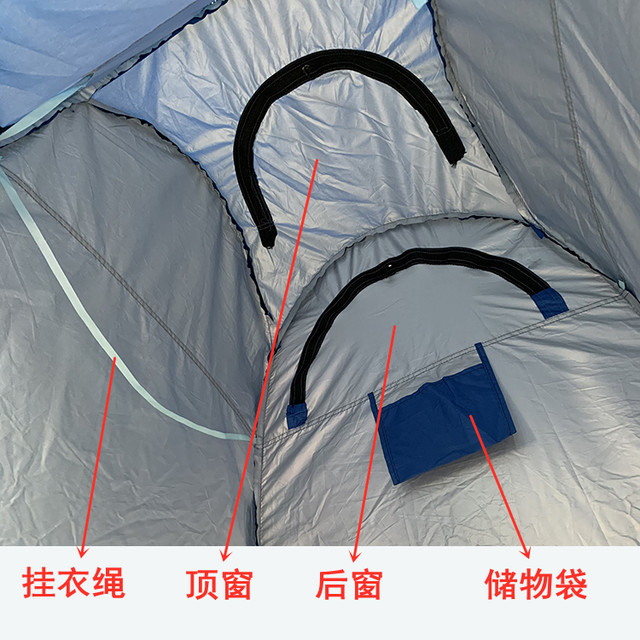 tent ອາບນ້ໍາແບບພົກພາພາຍນອກ, tent ອາບນ້ໍາໃນຄົວເຮືອນຫນາ, ປ່ຽນເຄື່ອງນຸ່ງ, ການປົກຫຸ້ມຂອງອາບນ້ໍາຊົນນະບົດ, ຫ້ອງປ່ຽນຫ້ອງນ້ໍາມືຖື