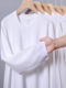 High-End 100% Pure Cotton T-Shirts for Men and Women, White T-Shirts, Men's and Women's Round Neck Simple Tops, Base Layer Shirts, Long-Sleeved T-Shirts for Layering
