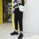 Quần yếm nam thương hiệu ulzzang lỏng lẻo hip hop quần nam phiên bản Hàn Quốc của xu hướng quần âu hoang dã quần lửng nam