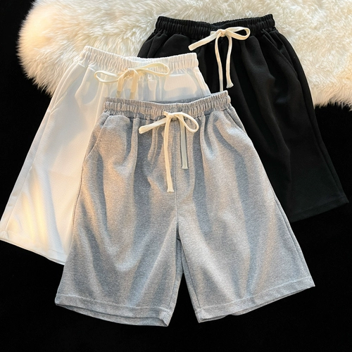 Мужские цветные летние шорты, пляжные трендовые спортивные штаны для отдыха, оверсайз