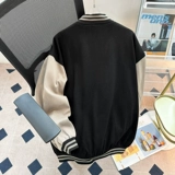 Демисезонный ретро бейсбольный пуховик, куртка, в американском стиле, оверсайз