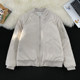 ເຄື່ອງນຸ່ງເຮັດວຽກ zipper ລົດຈັກ quilted baseball jacket ຜູ້ຊາຍ versatile ດູໃບໄມ້ລົ່ນແລະລະດູຫນາວ bomber jacket ຝ້າຍ jacket ins trend