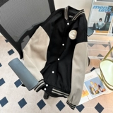 Демисезонный ретро бейсбольный пуховик, куртка, в американском стиле, оверсайз