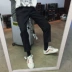 Suit quần cặp ulzzang phù hợp với mô hình bf Quần Hàn Quốc Phong cách Harajuku quần đen thẳng quần nam và nữ shop quần áo nam Crop Jeans
