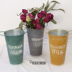 Cắm hoa kết hợp bình hoa kim loại thùng Bắc Âu in retro gió cũ cắm hoa thùng hoa giỏ giấy - Vase / Bồn hoa & Kệ chậu hoa ban công Vase / Bồn hoa & Kệ